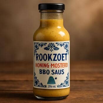 Fles RookZoet Honing-Mosterd glaze
