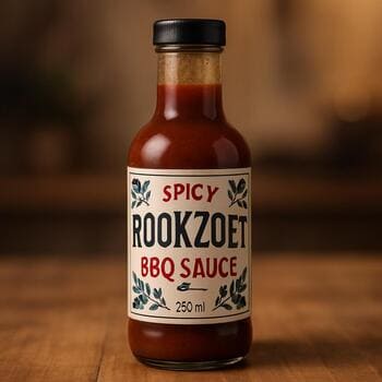 Fles RookZoet Pittig BBQ-saus