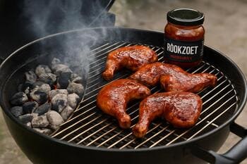 BBQ met indirecte setup voor kipdrumsticks
