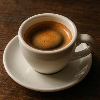 Espresso-shot met cremalaag