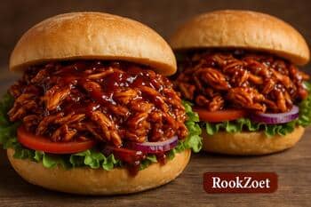 Broodjes pulled chicken