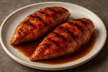 Gegrilde kipfilet met honing-mosterd glaze